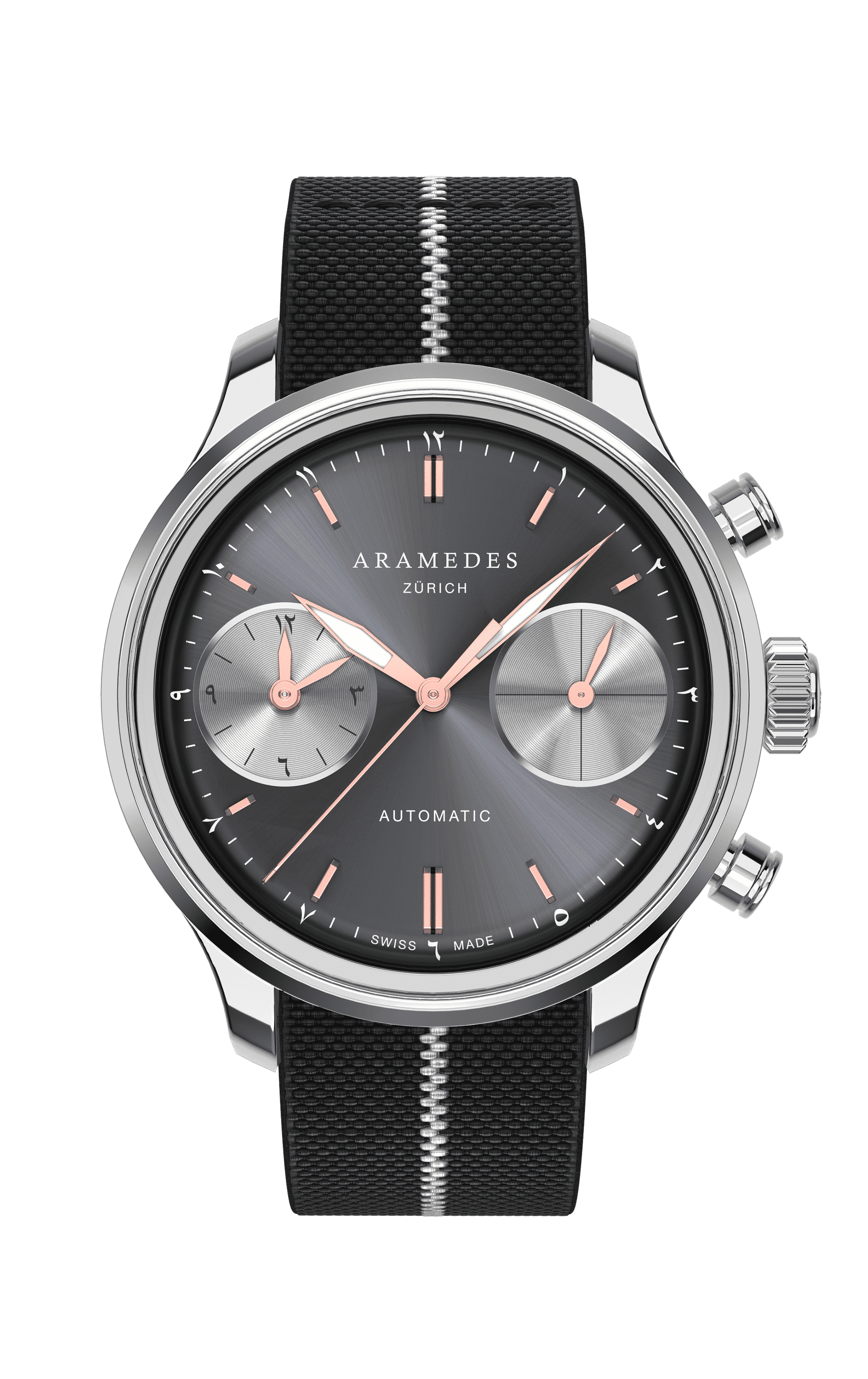 A product photo of the watch, Mastertimer Salat, from Aramedes.