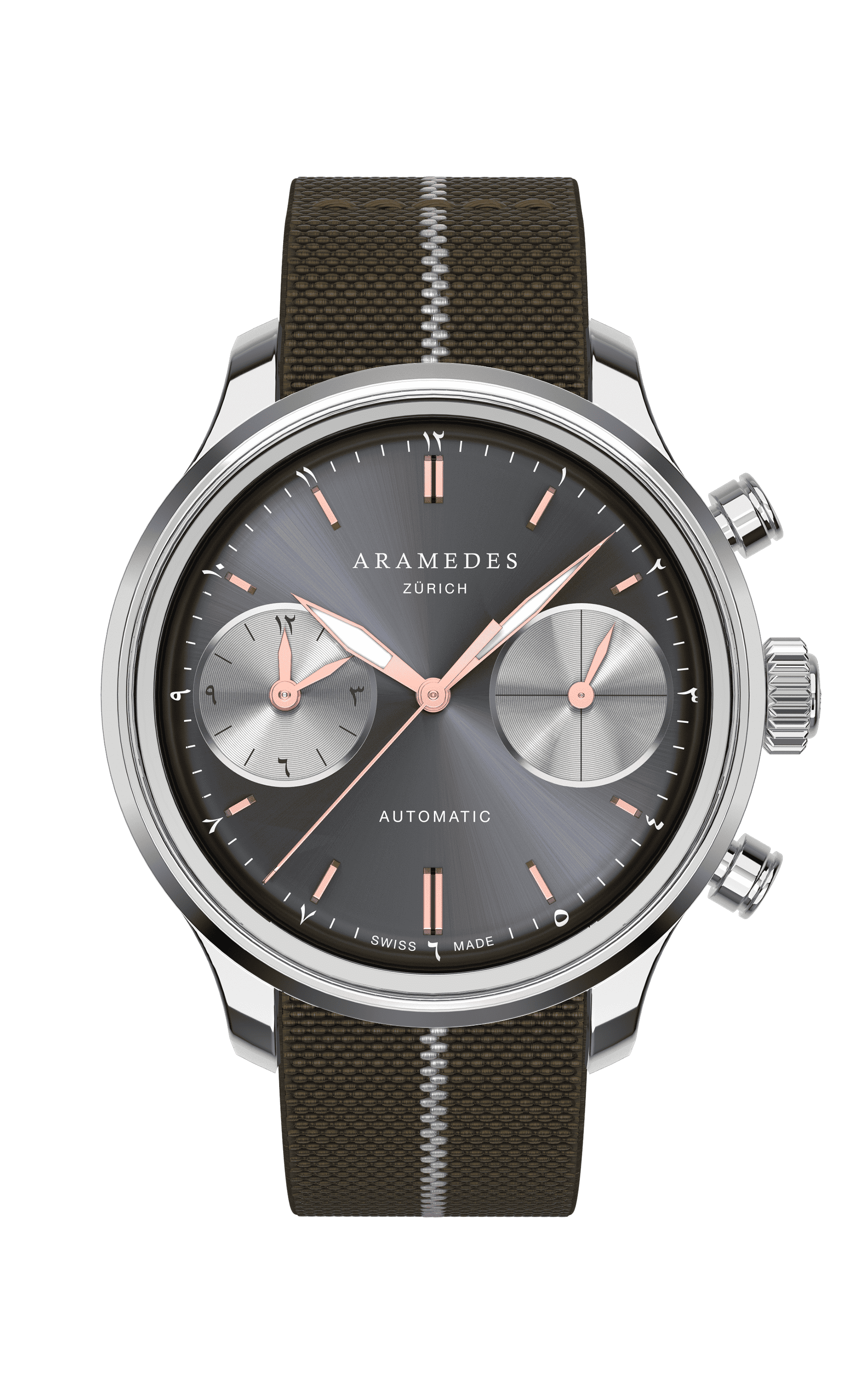 A product photo of the watch, Mastertimer Salat, from Aramedes.