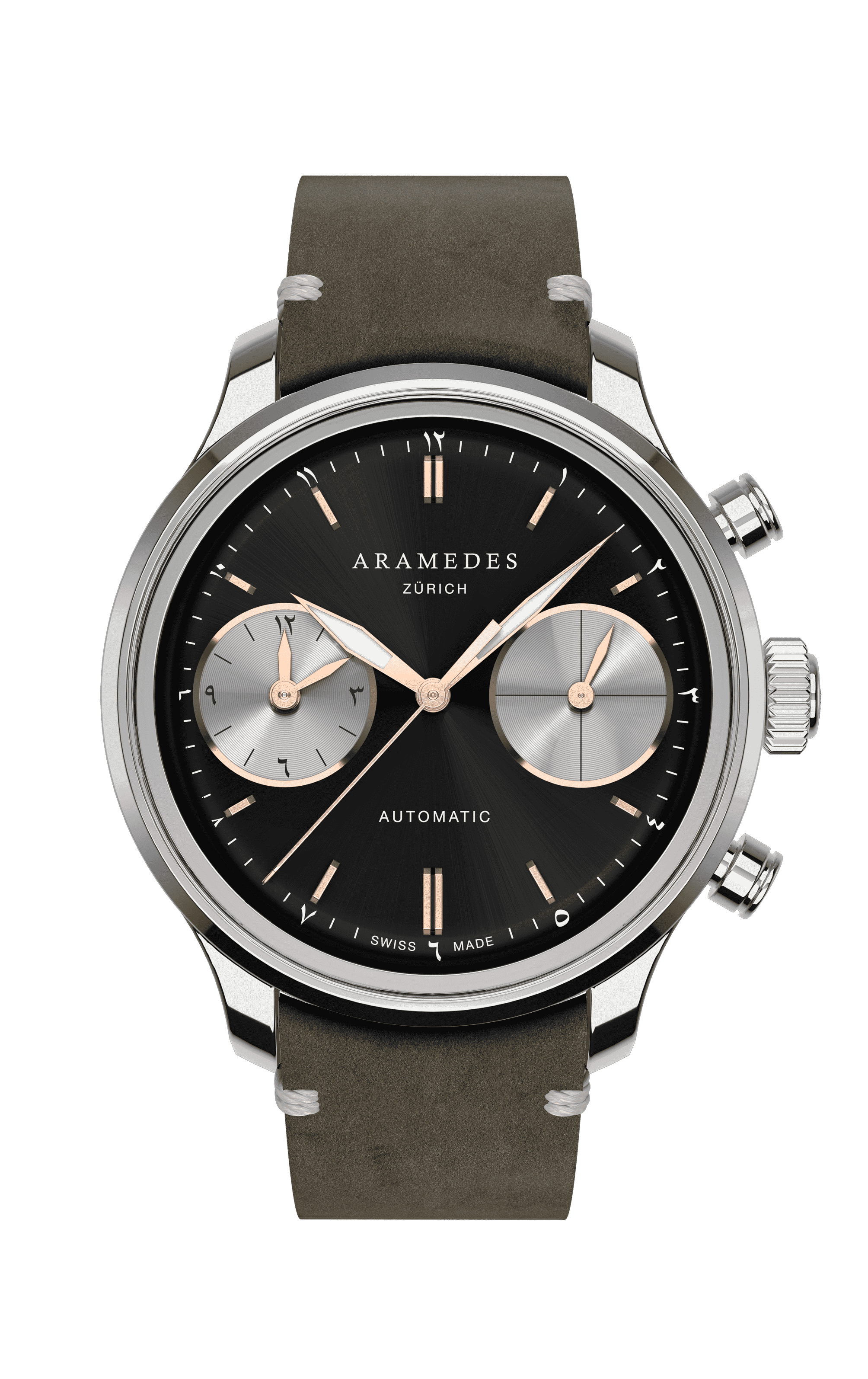 A product photo of the watch, Mastertimer Salat, from Aramedes.
