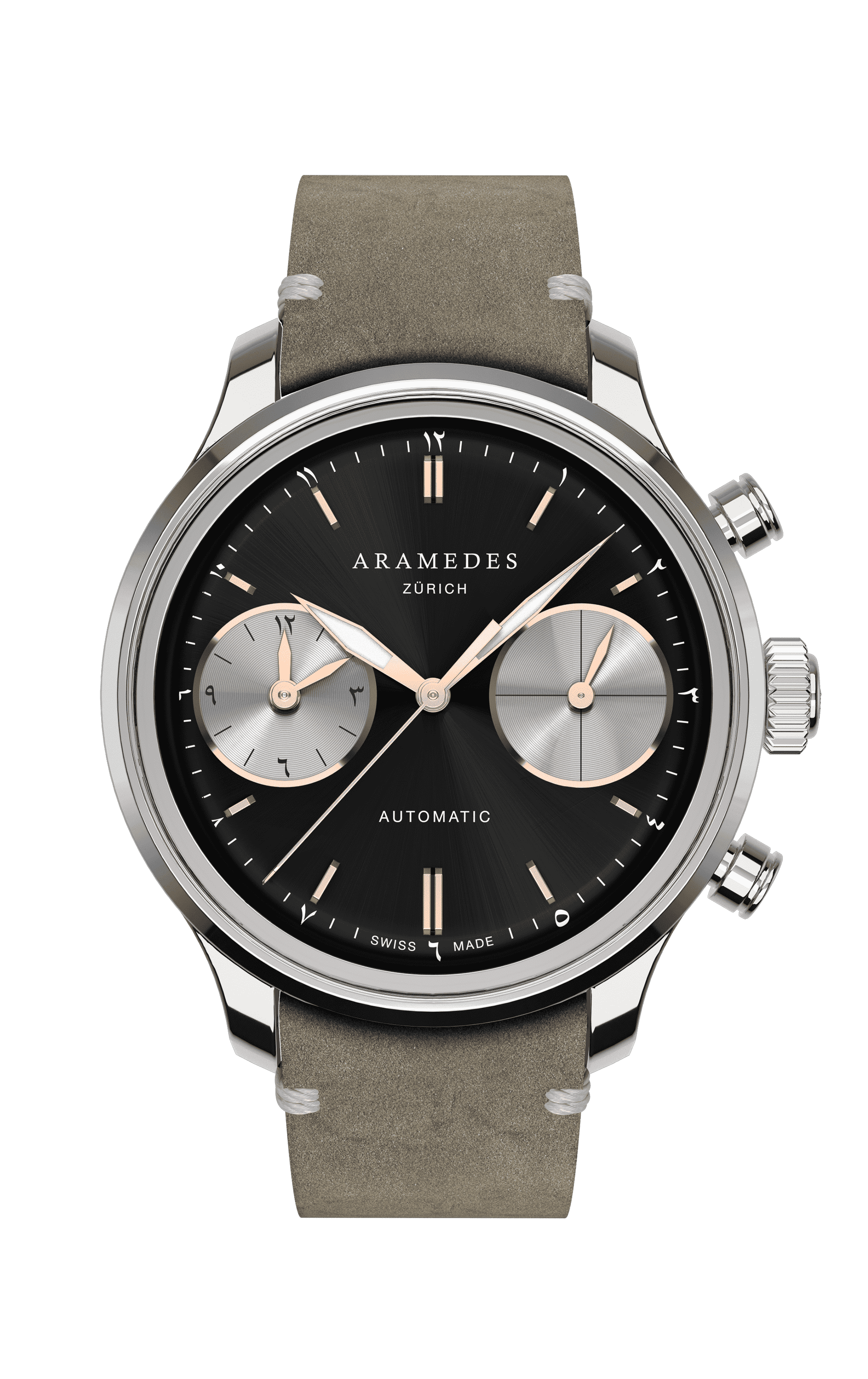 A product photo of the watch, Mastertimer Salat, from Aramedes.
