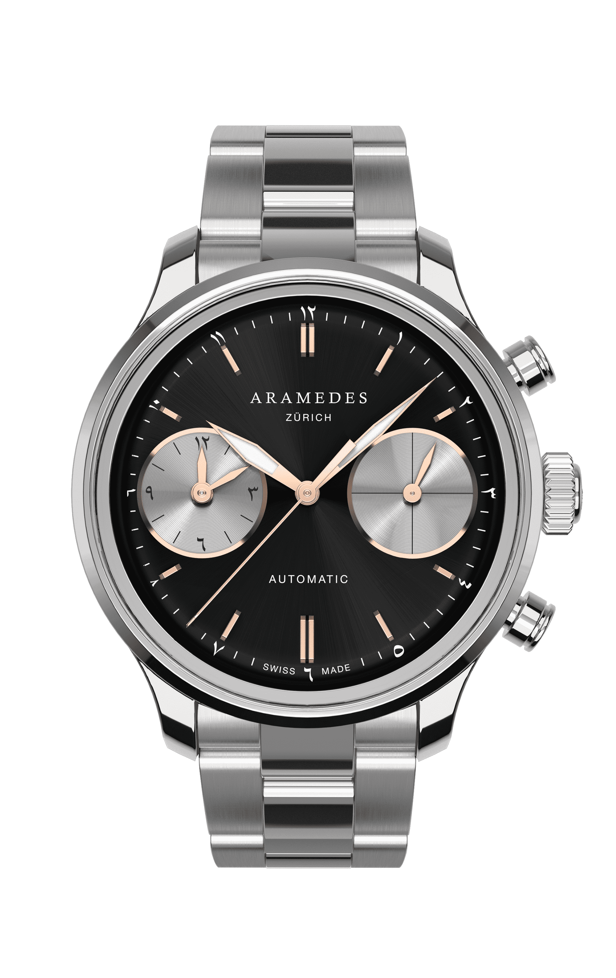 A product photo of the watch, Mastertimer Salat, from Aramedes.