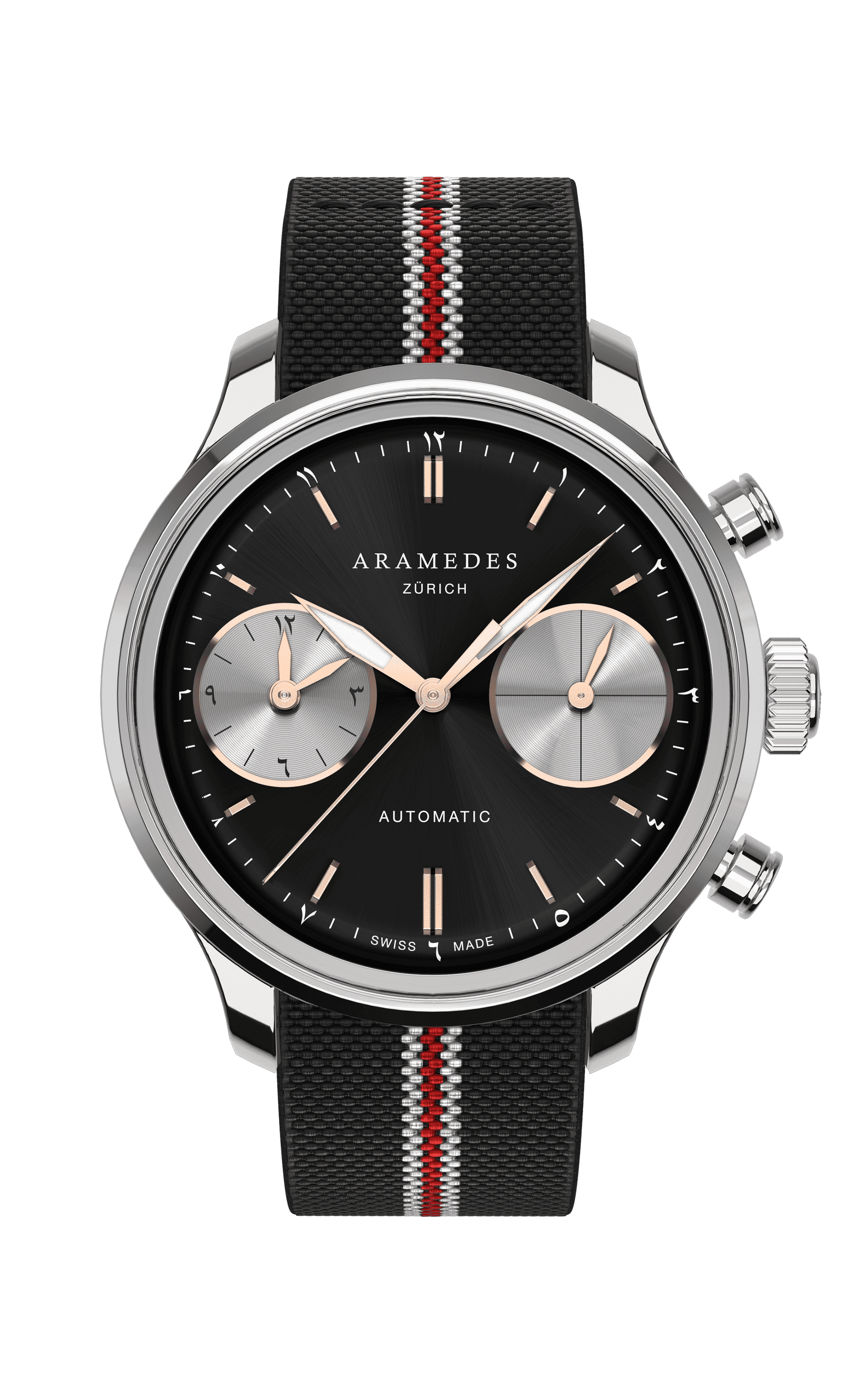 A product photo of the watch, Mastertimer Salat, from Aramedes.