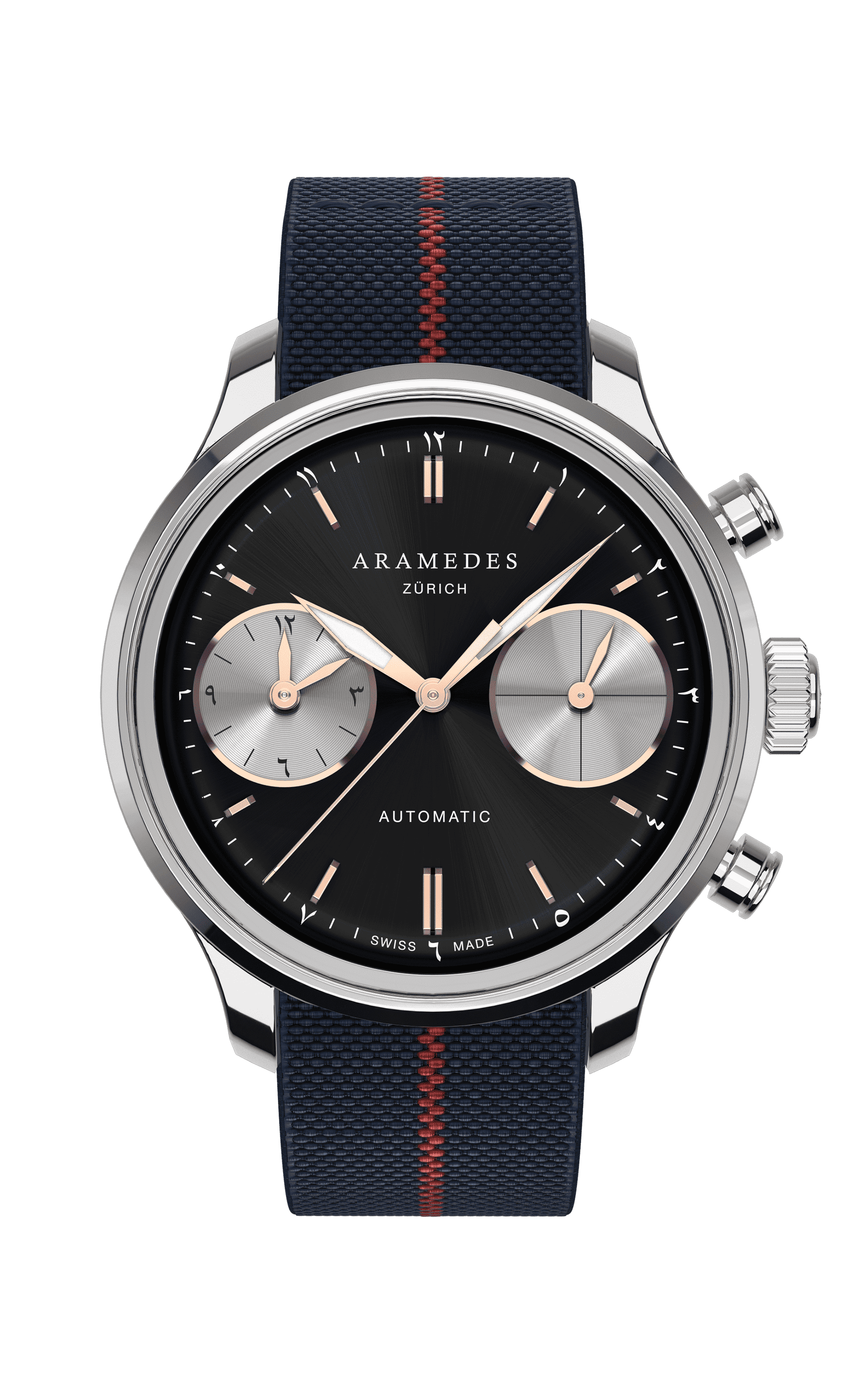 A product photo of the watch, Mastertimer Salat, from Aramedes.