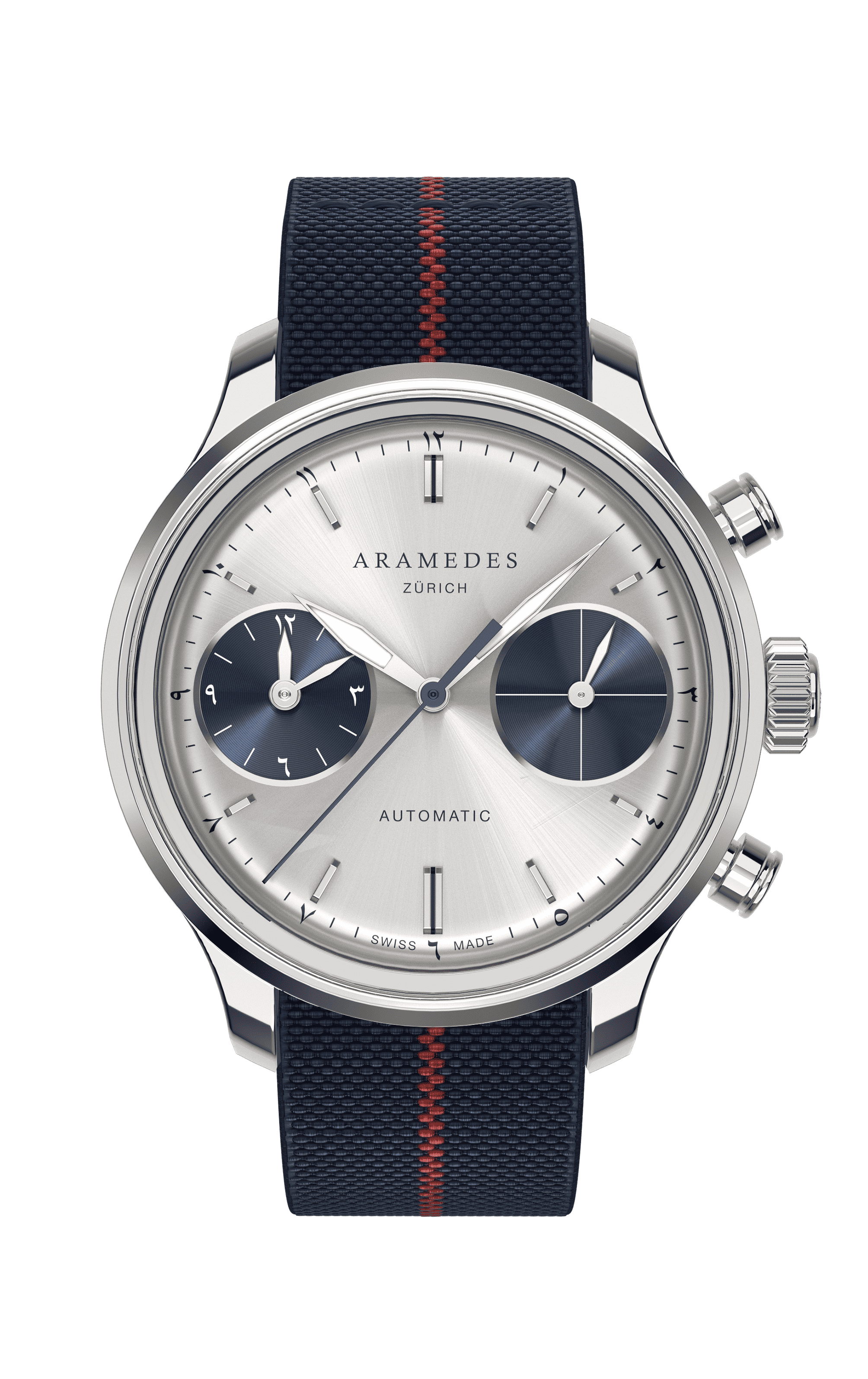 A product photo of the watch, Mastertimer Salat, from Aramedes.