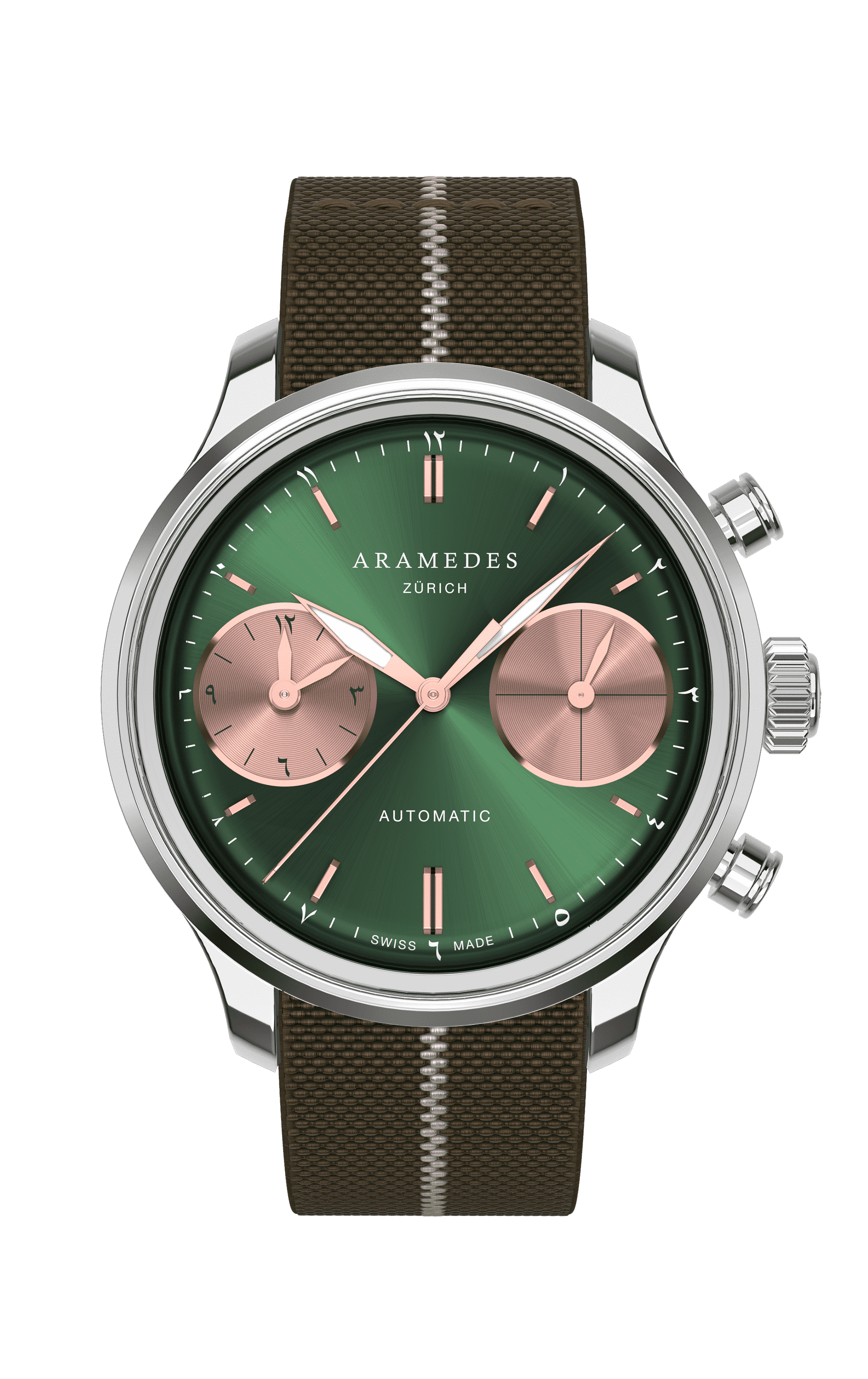 A product photo of the watch, Mastertimer Salat, from Aramedes.