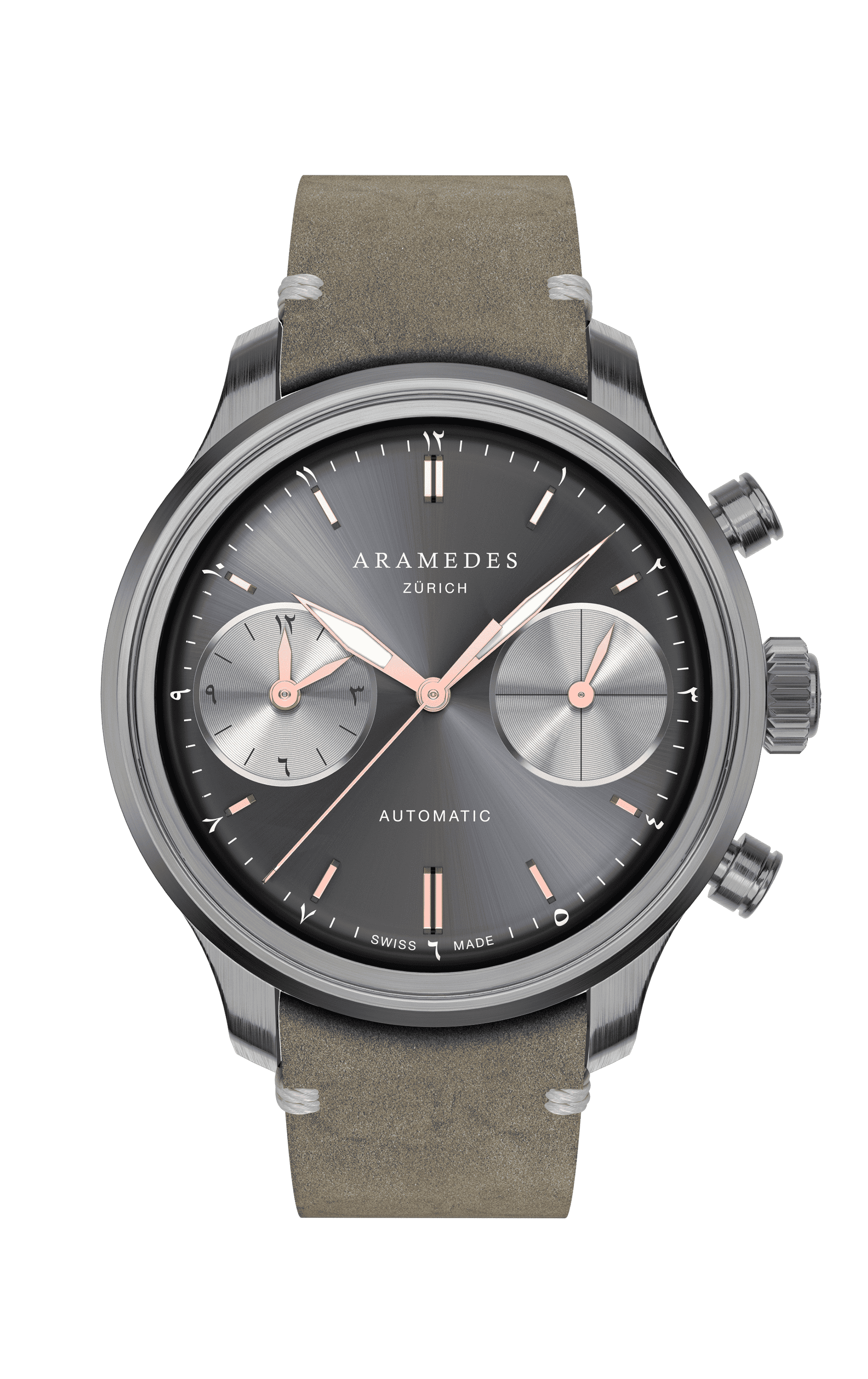 A product photo of the watch, Mastertimer Salat, from Aramedes.