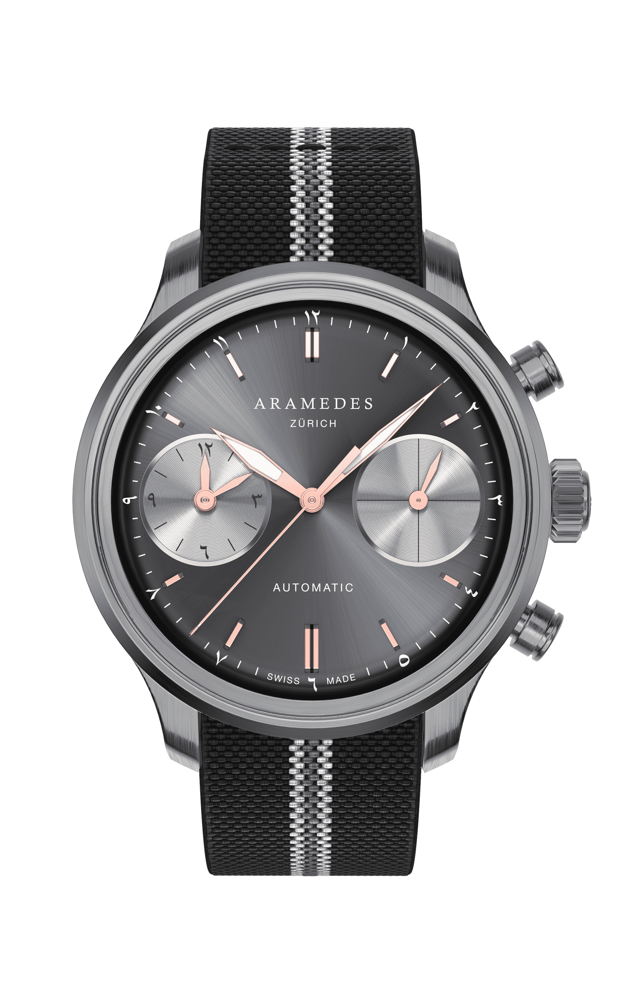 A product photo of the watch, Mastertimer Salat, from Aramedes.