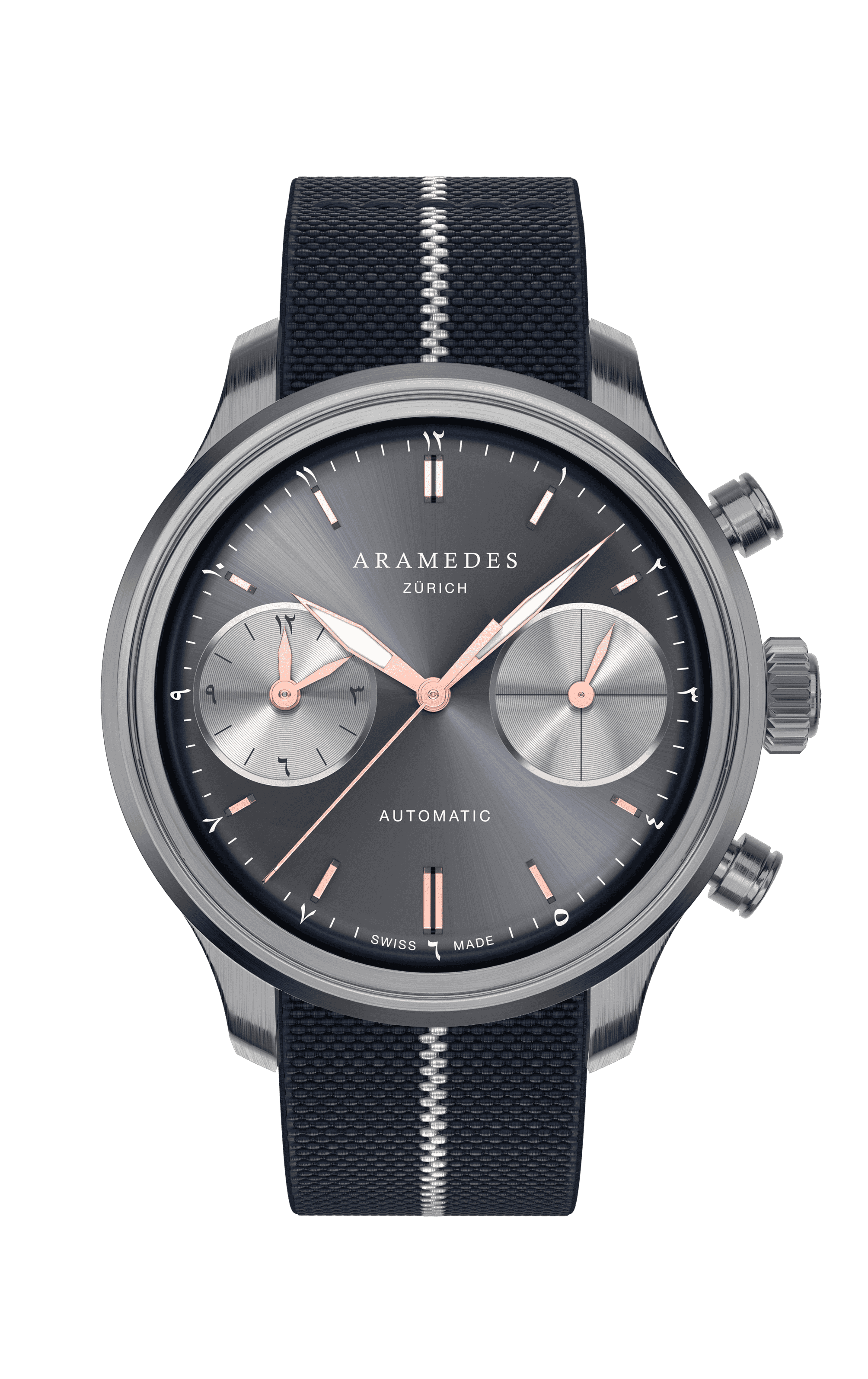 A product photo of the watch, Mastertimer Salat, from Aramedes.
