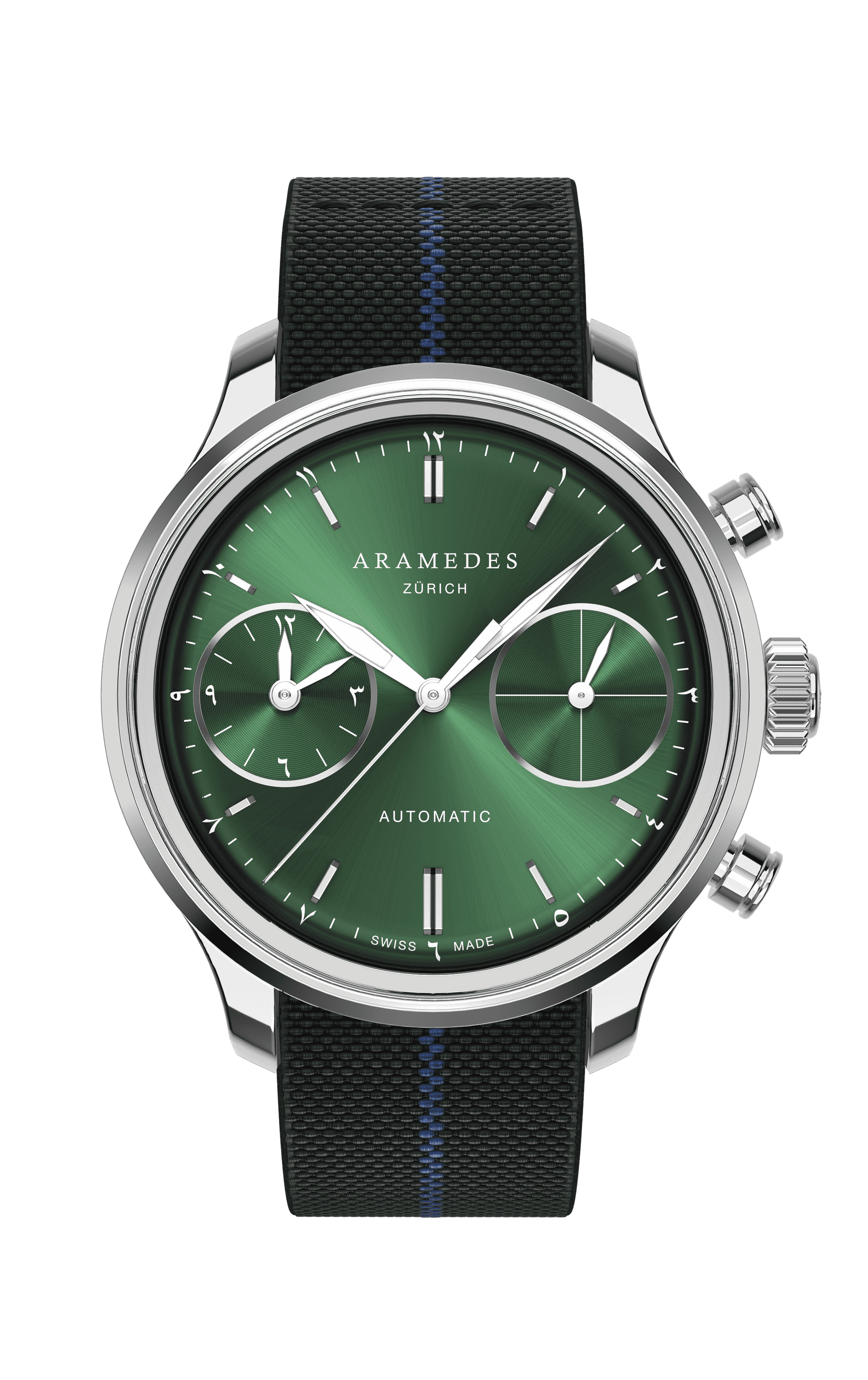 A product photo of the watch, Mastertimer Salat, from Aramedes.