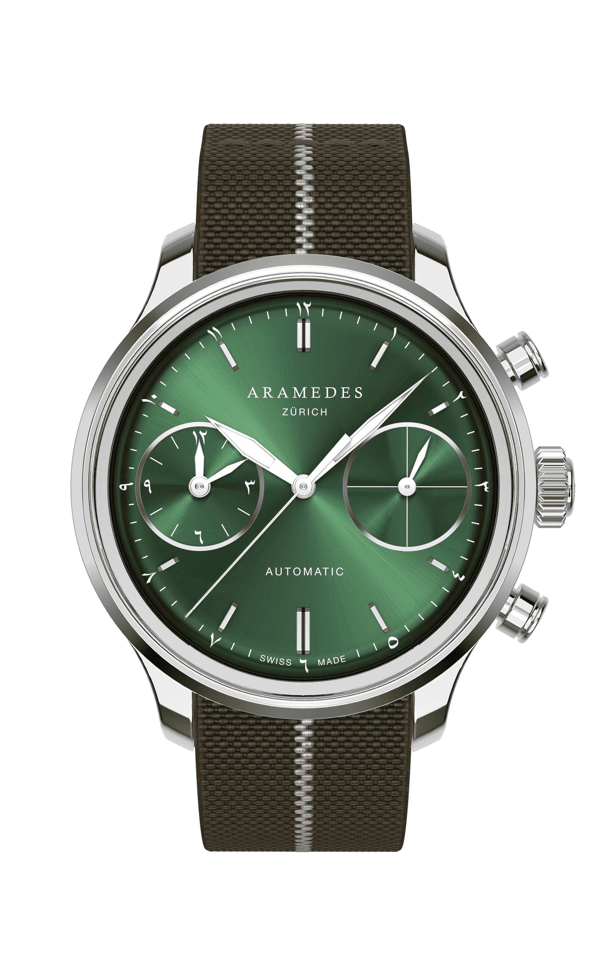 A product photo of the watch, Mastertimer Salat, from Aramedes.