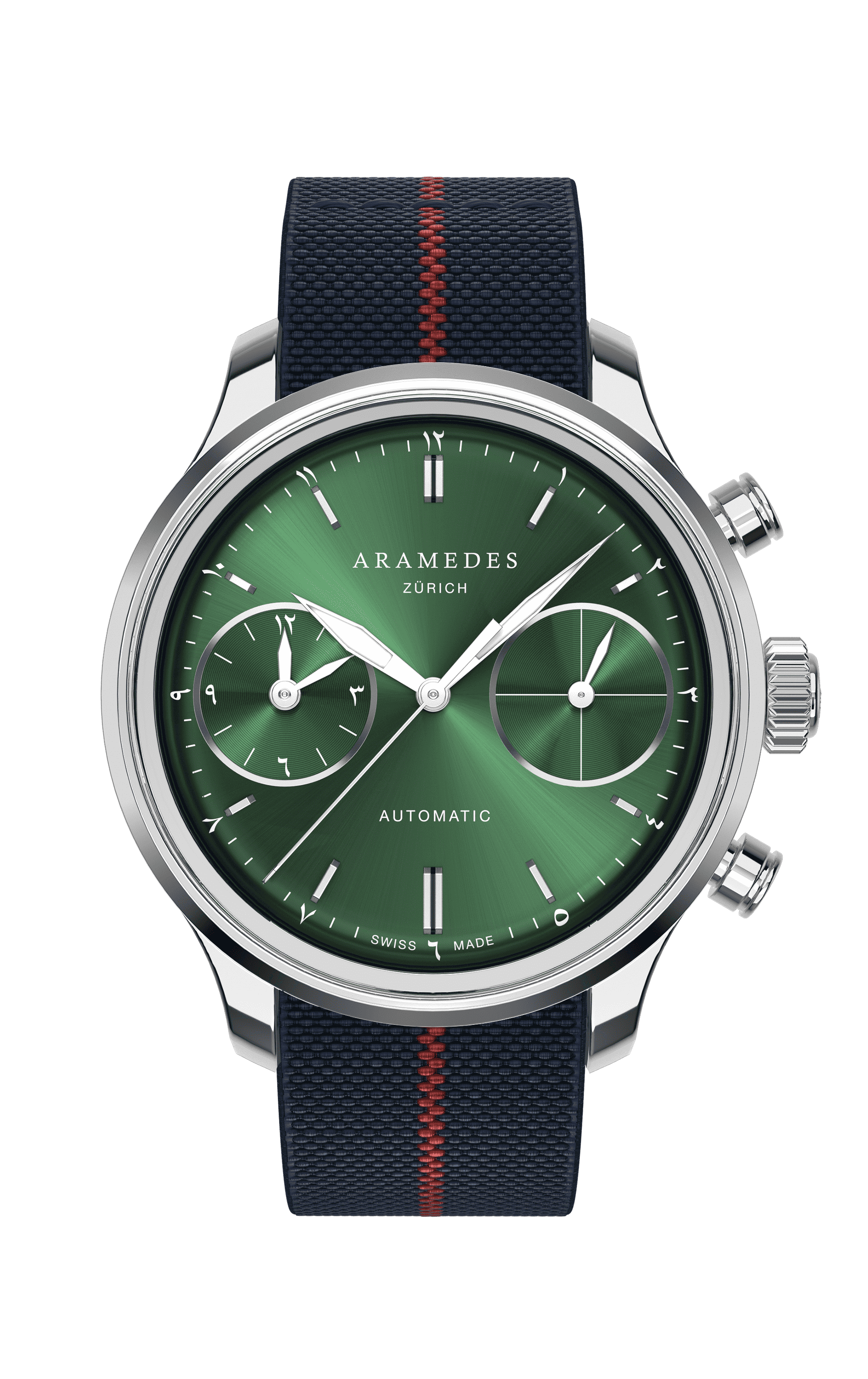 A product photo of the watch, Mastertimer Salat, from Aramedes.