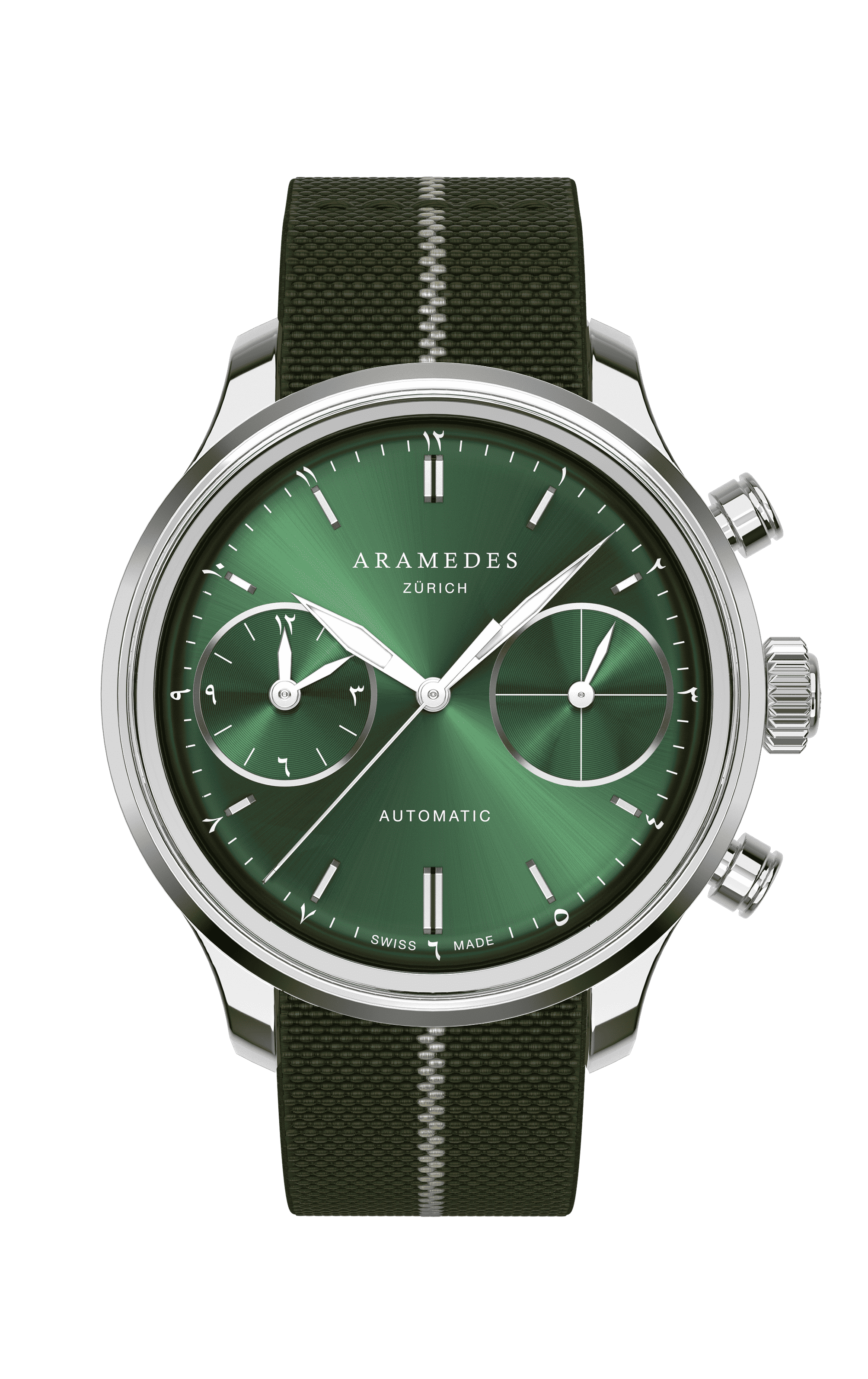 A product photo of the watch, Mastertimer Salat, from Aramedes.