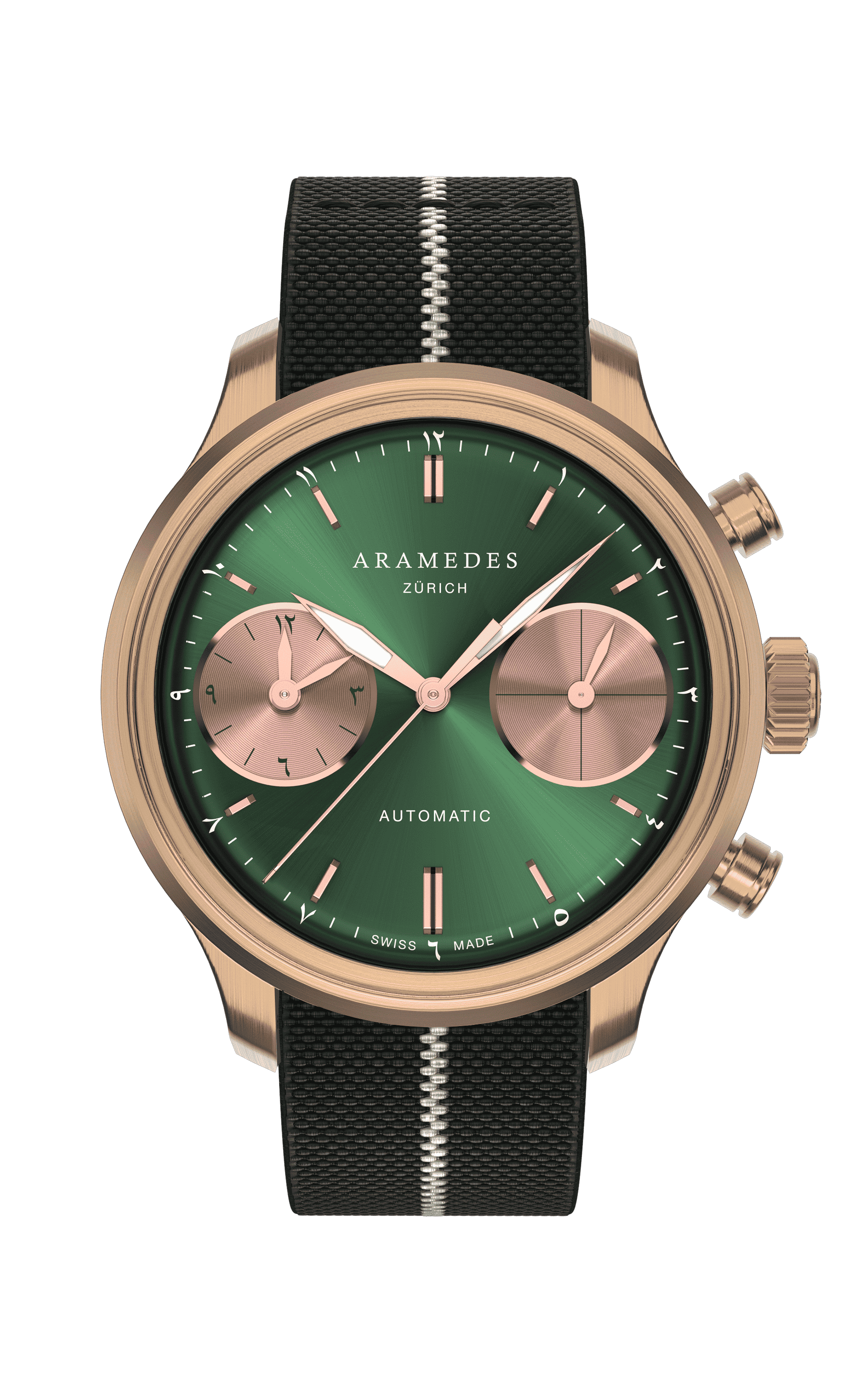 A product photo of the watch, Mastertimer Salat, from Aramedes.