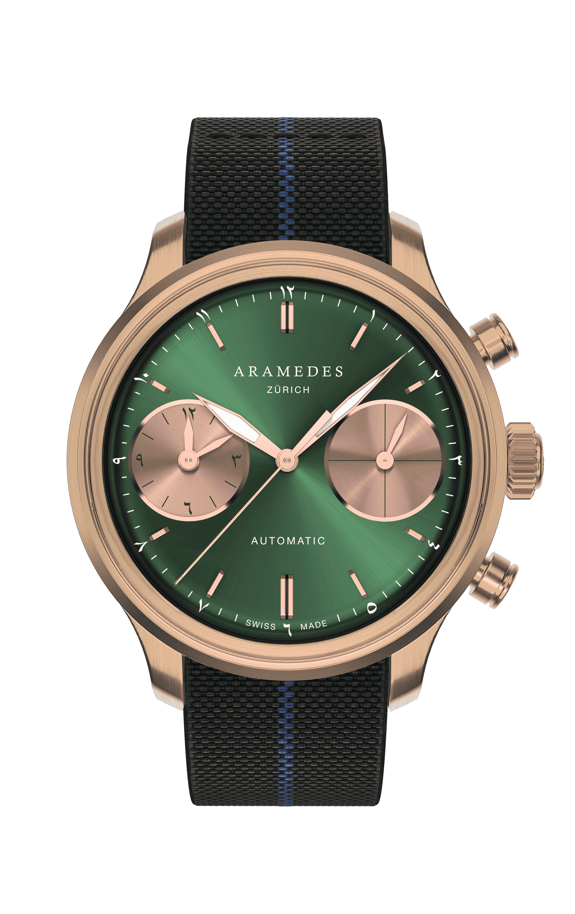 A product photo of the watch, Mastertimer Salat, from Aramedes.