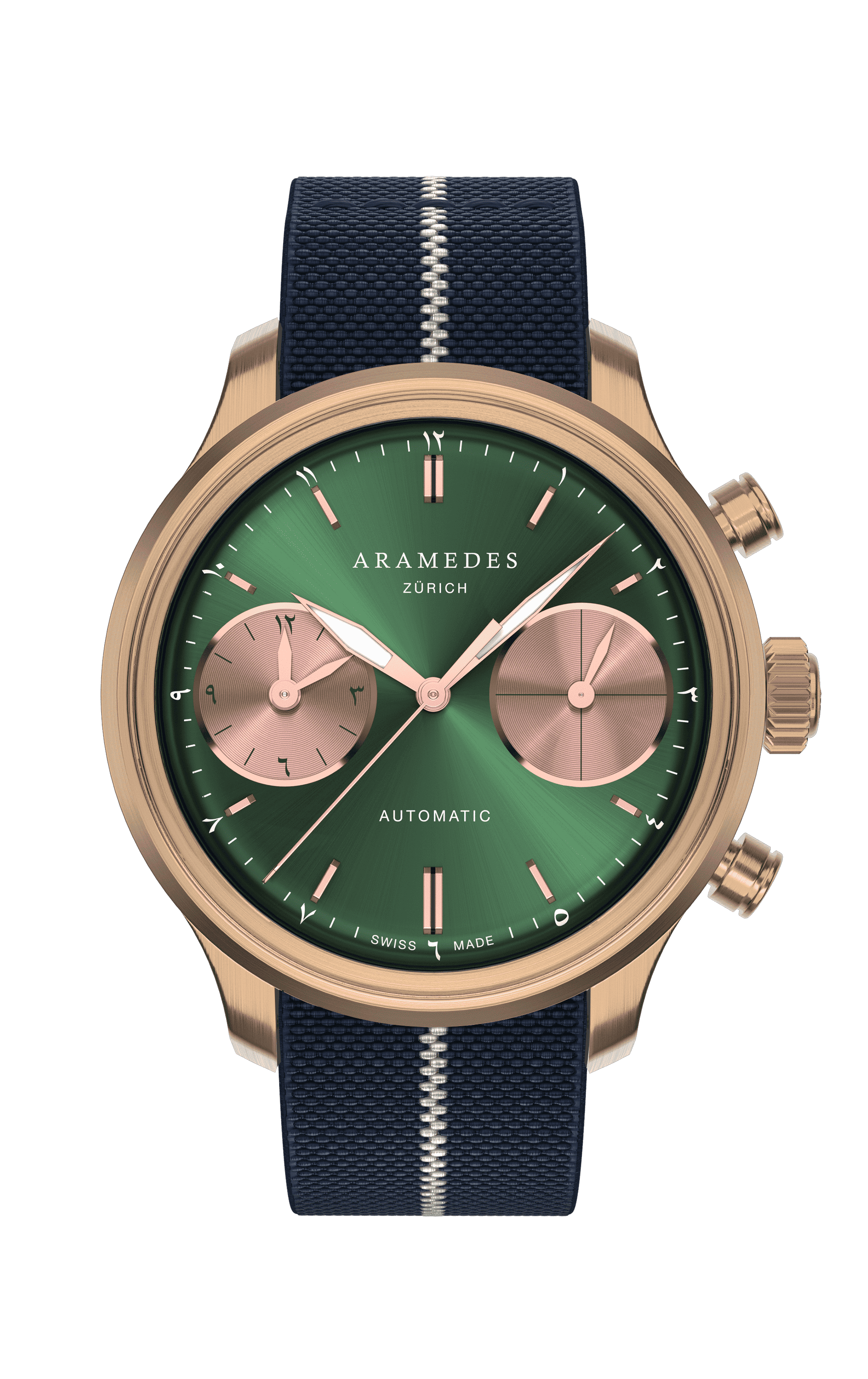 A product photo of the watch, Mastertimer Salat, from Aramedes.
