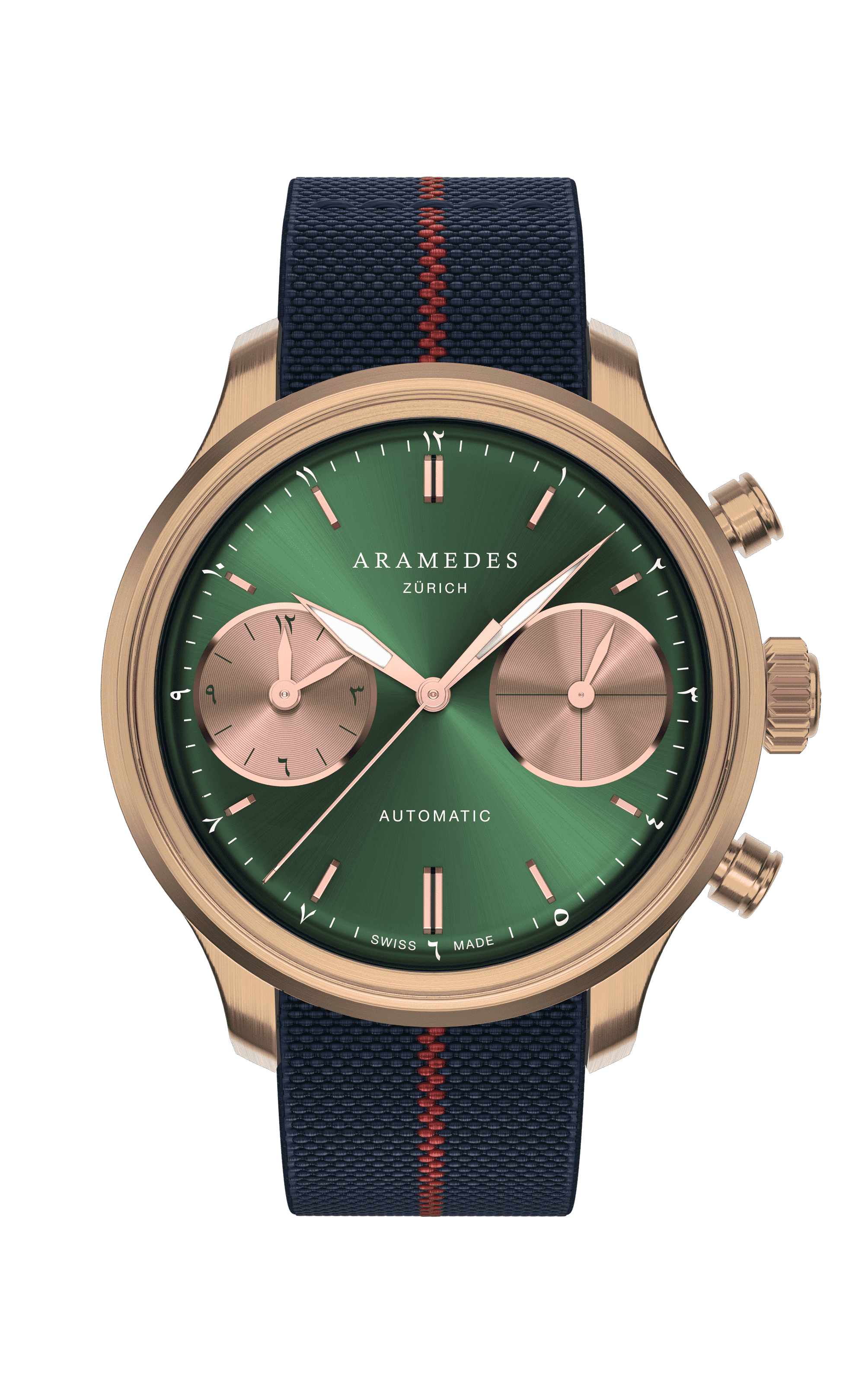 A product photo of the watch, Mastertimer Salat, from Aramedes.