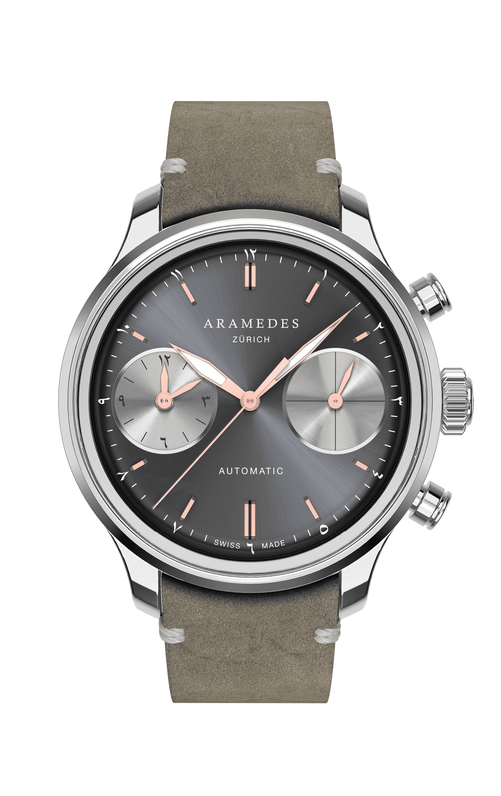A product photo of the watch, Mastertimer Salat, from Aramedes.