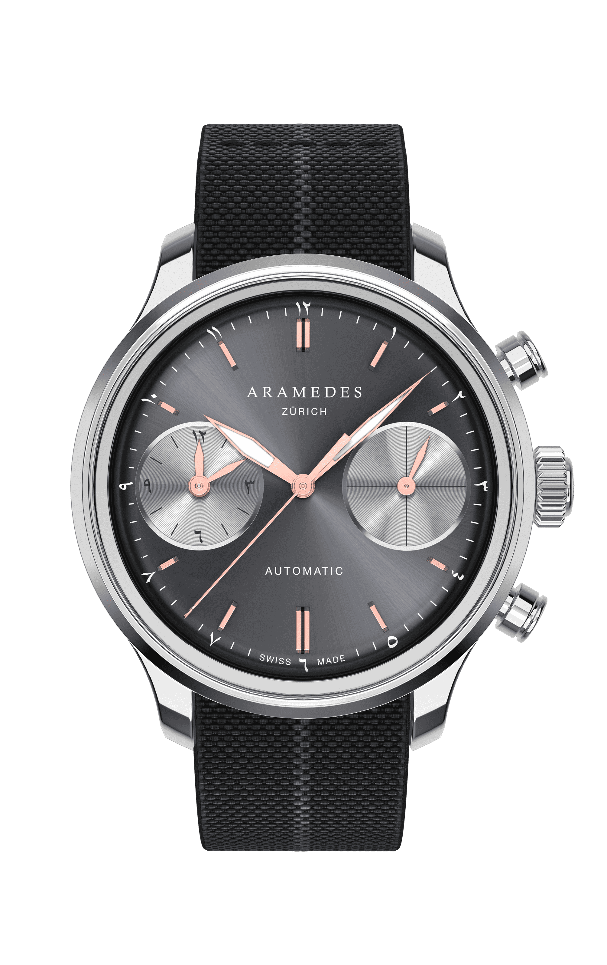 A product photo of the watch, Mastertimer Salat, from Aramedes.