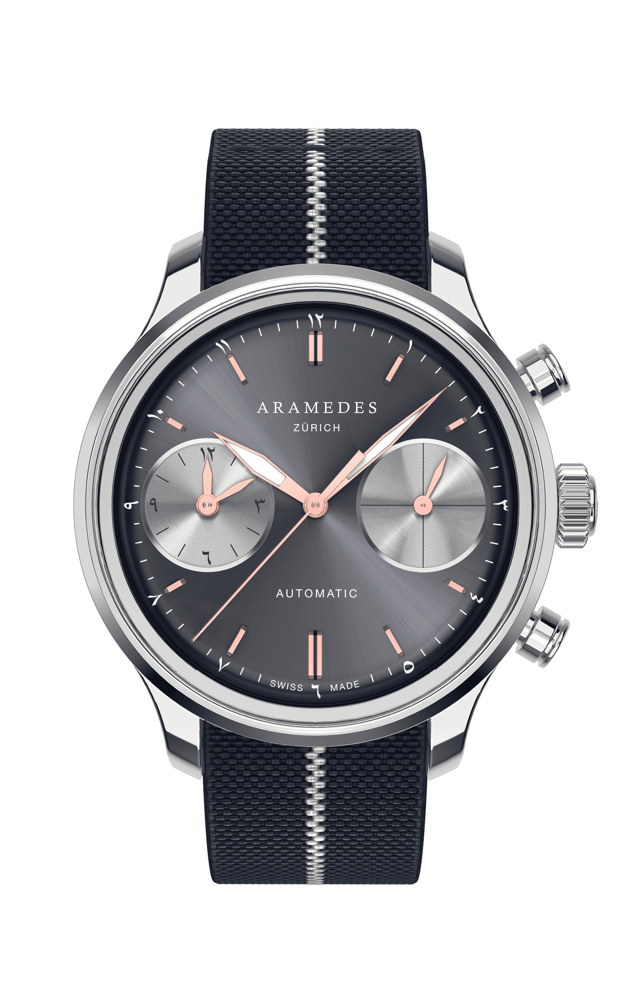 A product photo of the watch, Mastertimer Salat, from Aramedes.