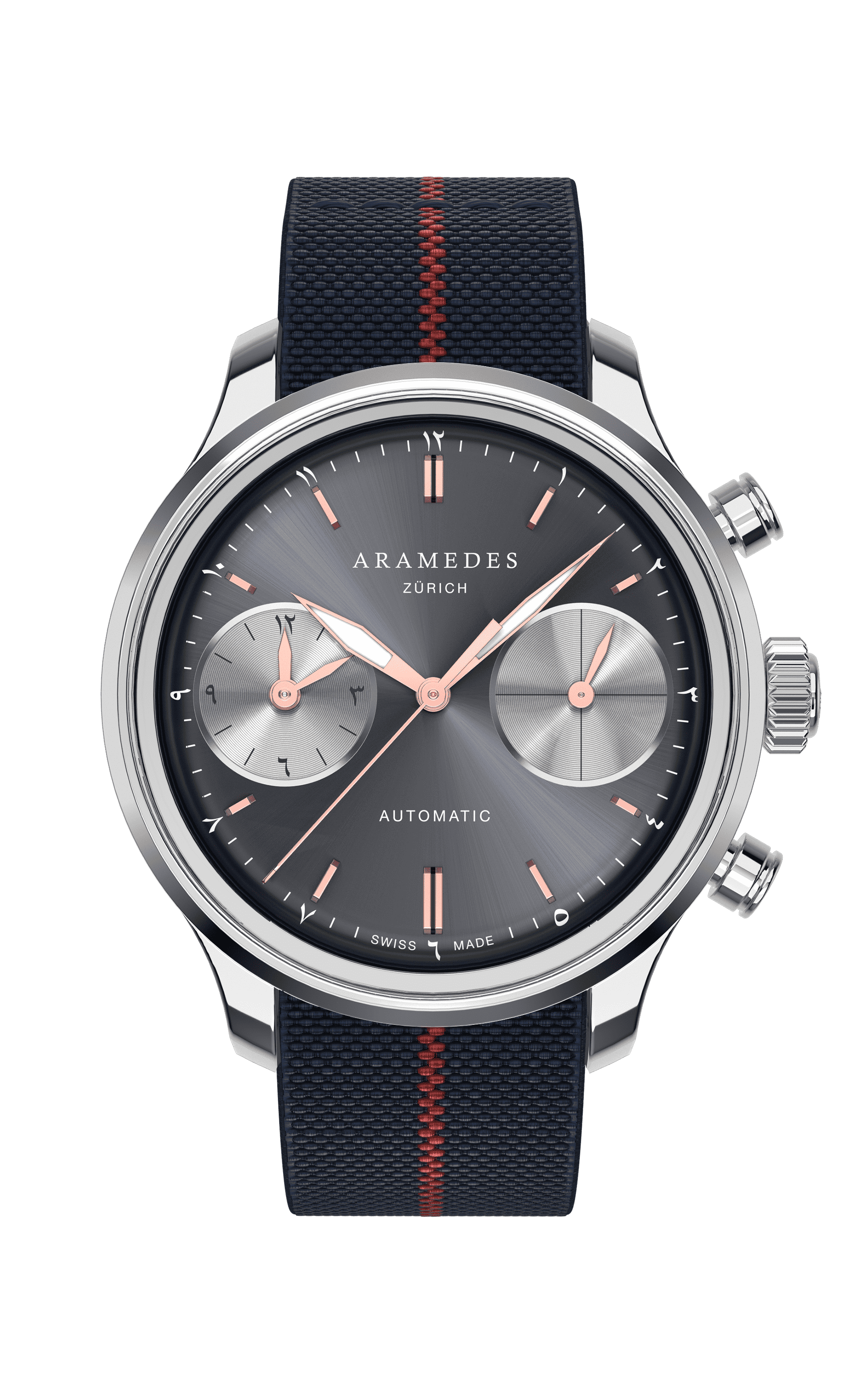 A product photo of the watch, Mastertimer Salat, from Aramedes.