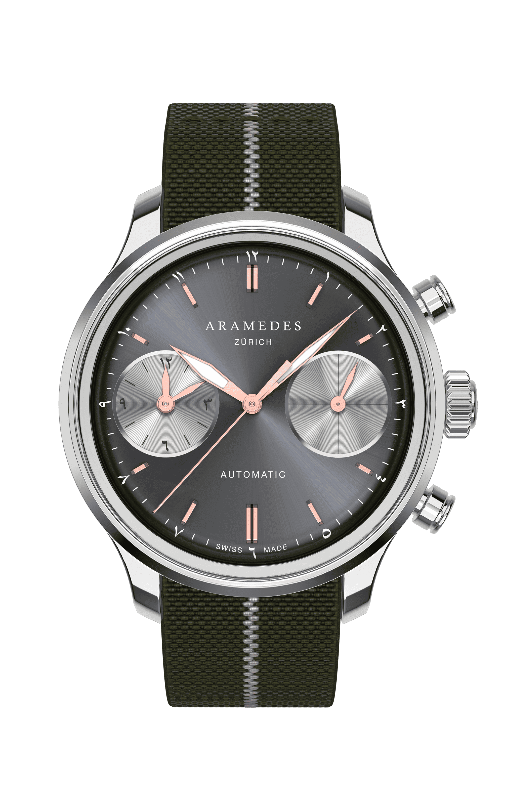 A product photo of the watch, Mastertimer Salat, from Aramedes.