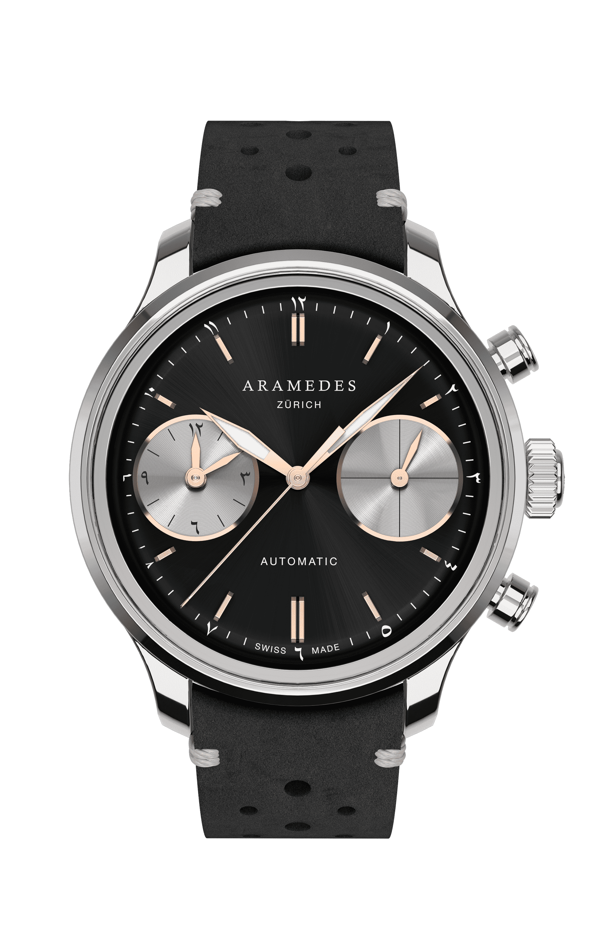 A product photo of the watch, Mastertimer Salat, from Aramedes.