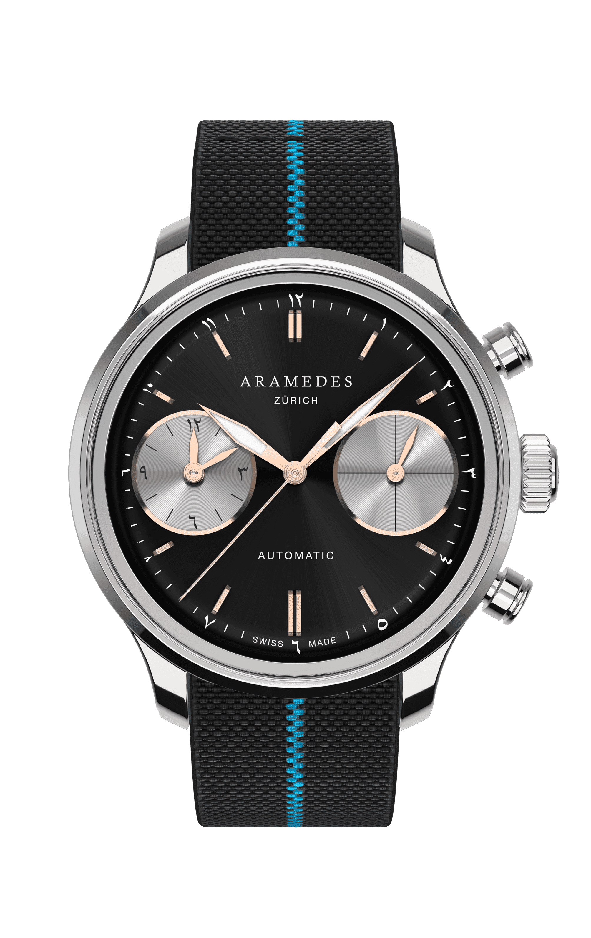 A product photo of the watch, Mastertimer Salat, from Aramedes.