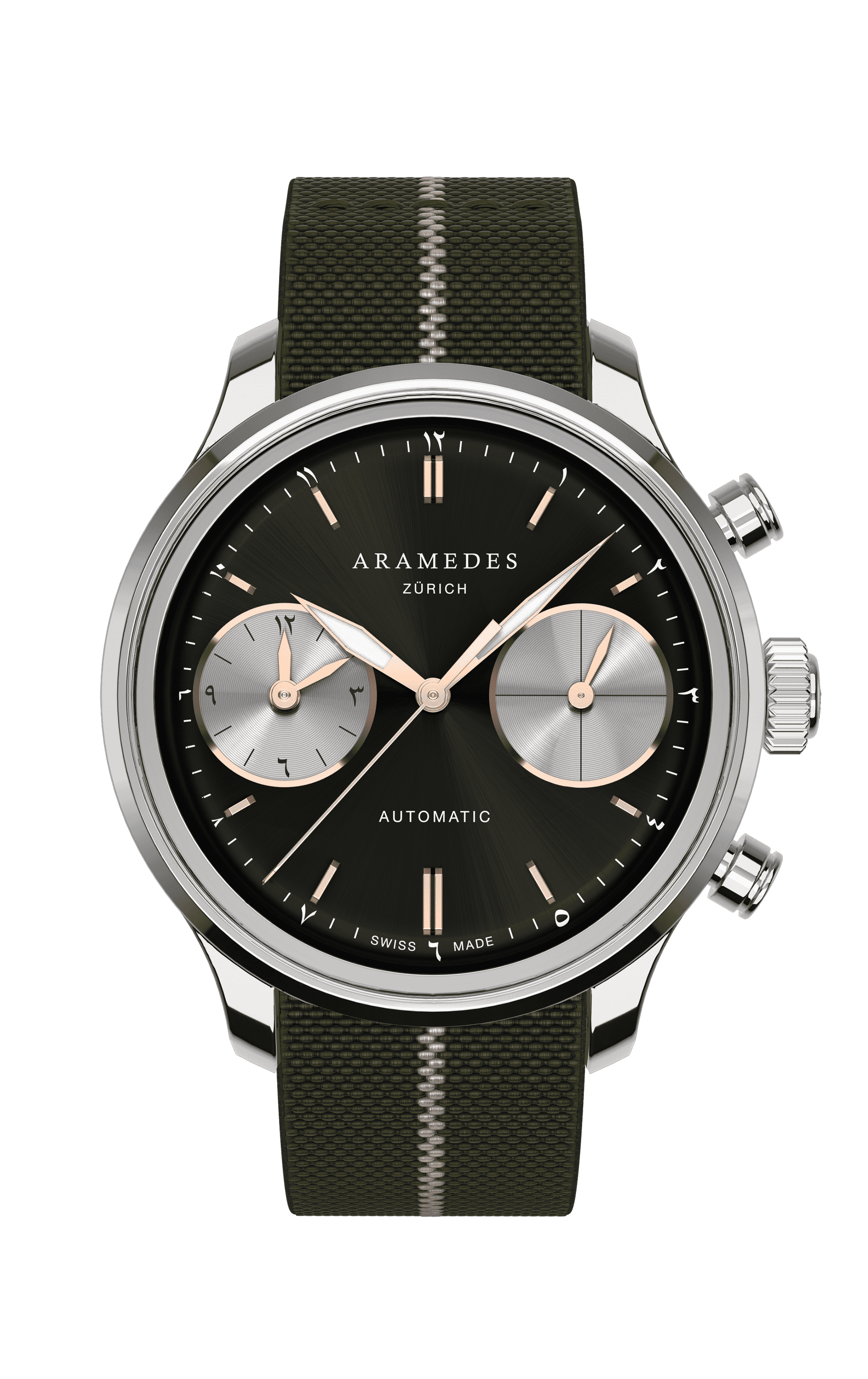 A product photo of the watch, Mastertimer Salat, from Aramedes.