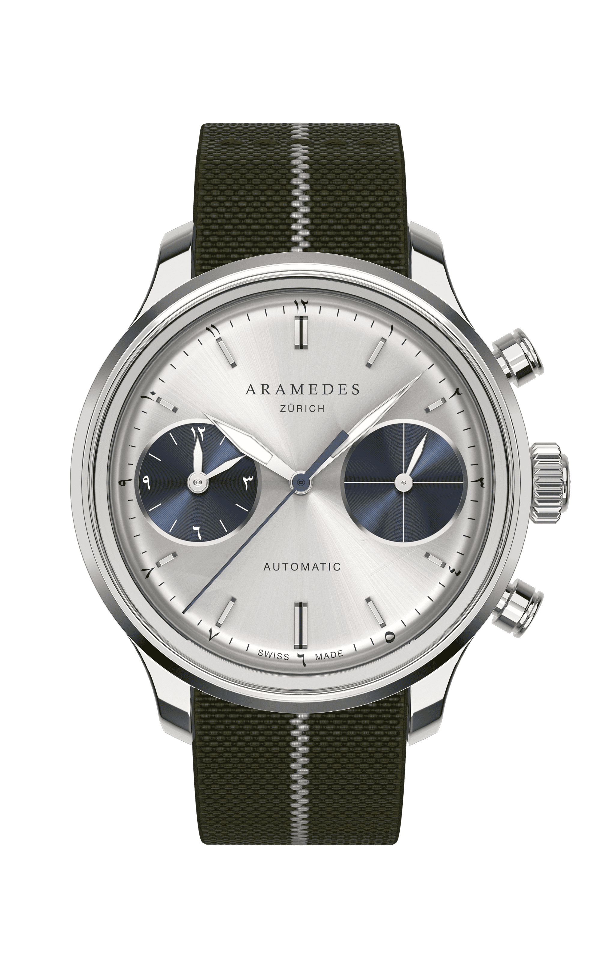 A product photo of the watch, Mastertimer Salat, from Aramedes.