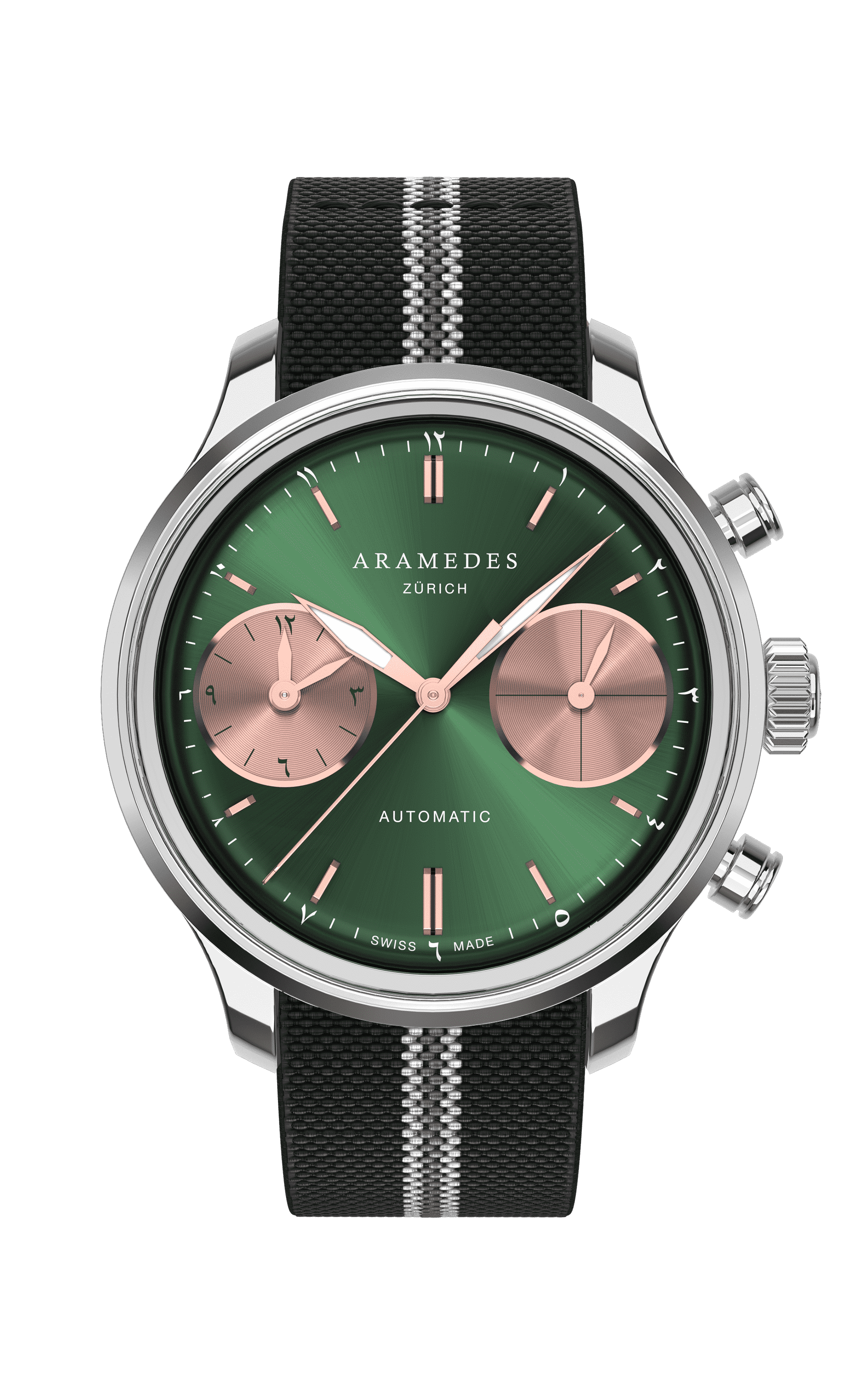 A product photo of the watch, Mastertimer Salat, from Aramedes.
