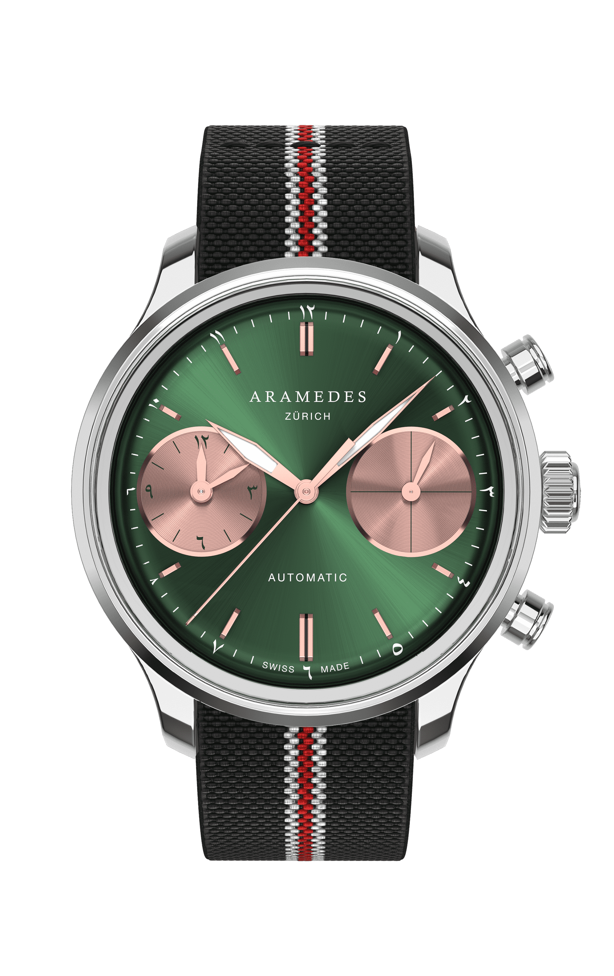 A product photo of the watch, Mastertimer Salat, from Aramedes.