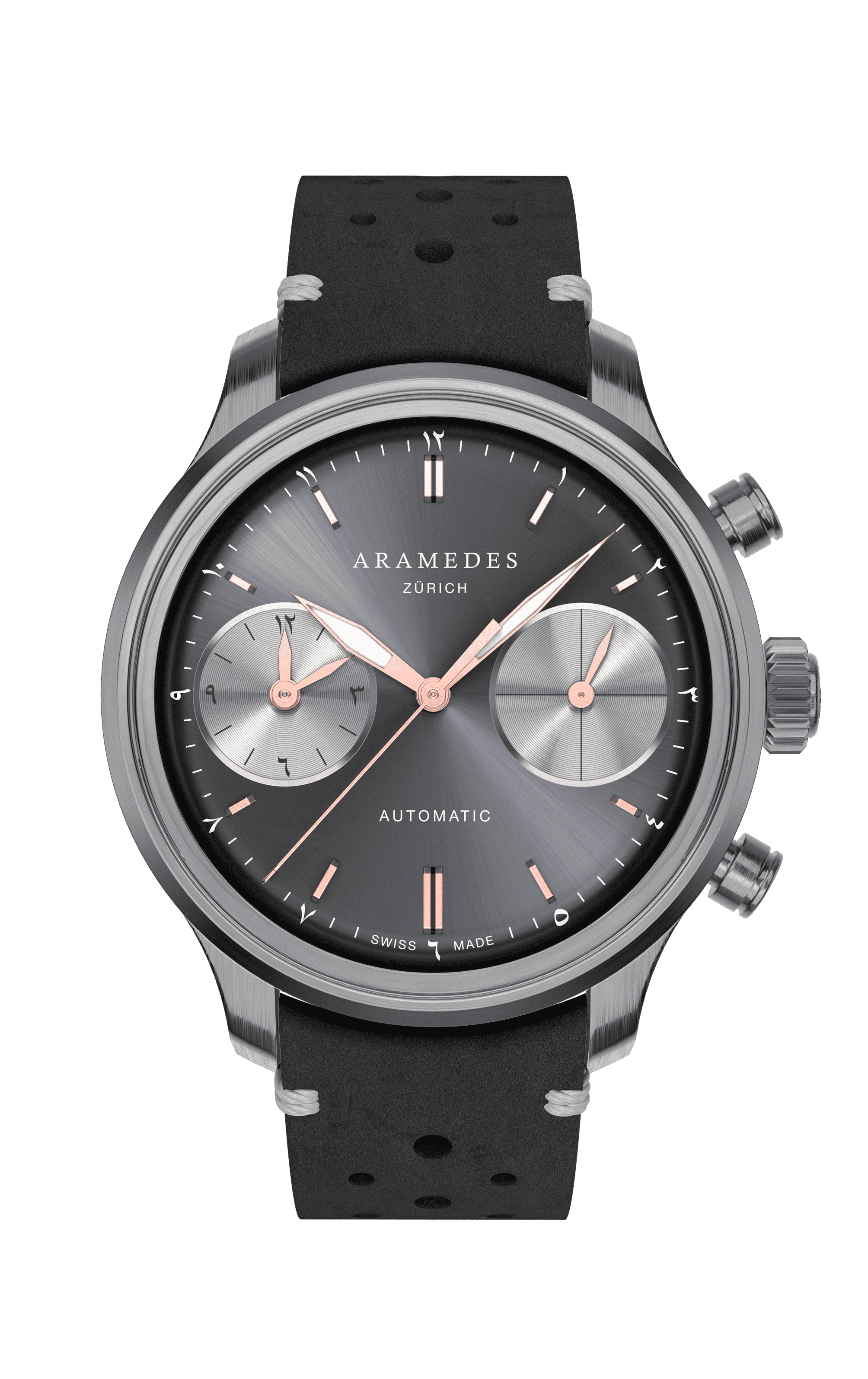 A product photo of the watch, Mastertimer Salat, from Aramedes.