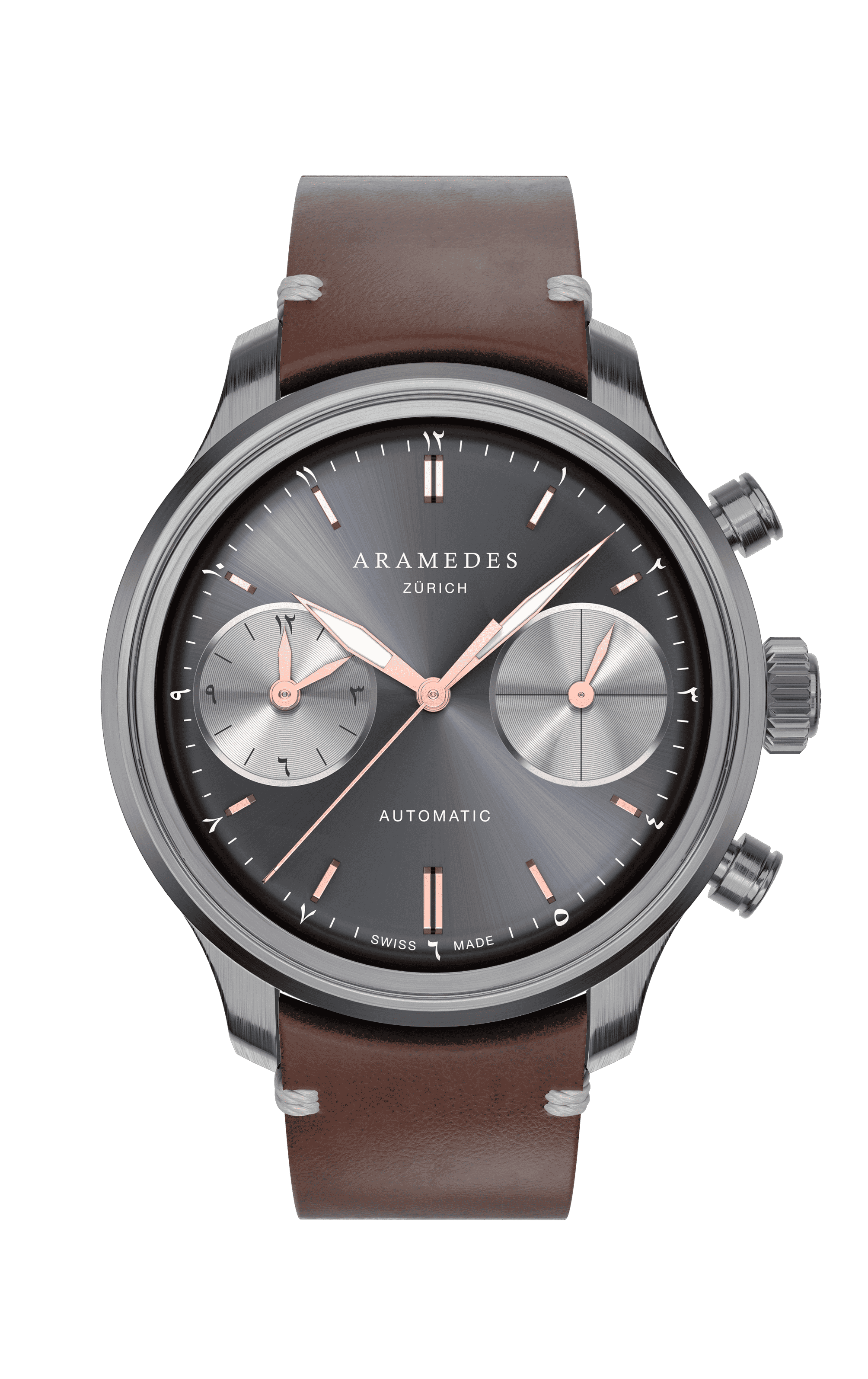 A product photo of the watch, Mastertimer Salat, from Aramedes.