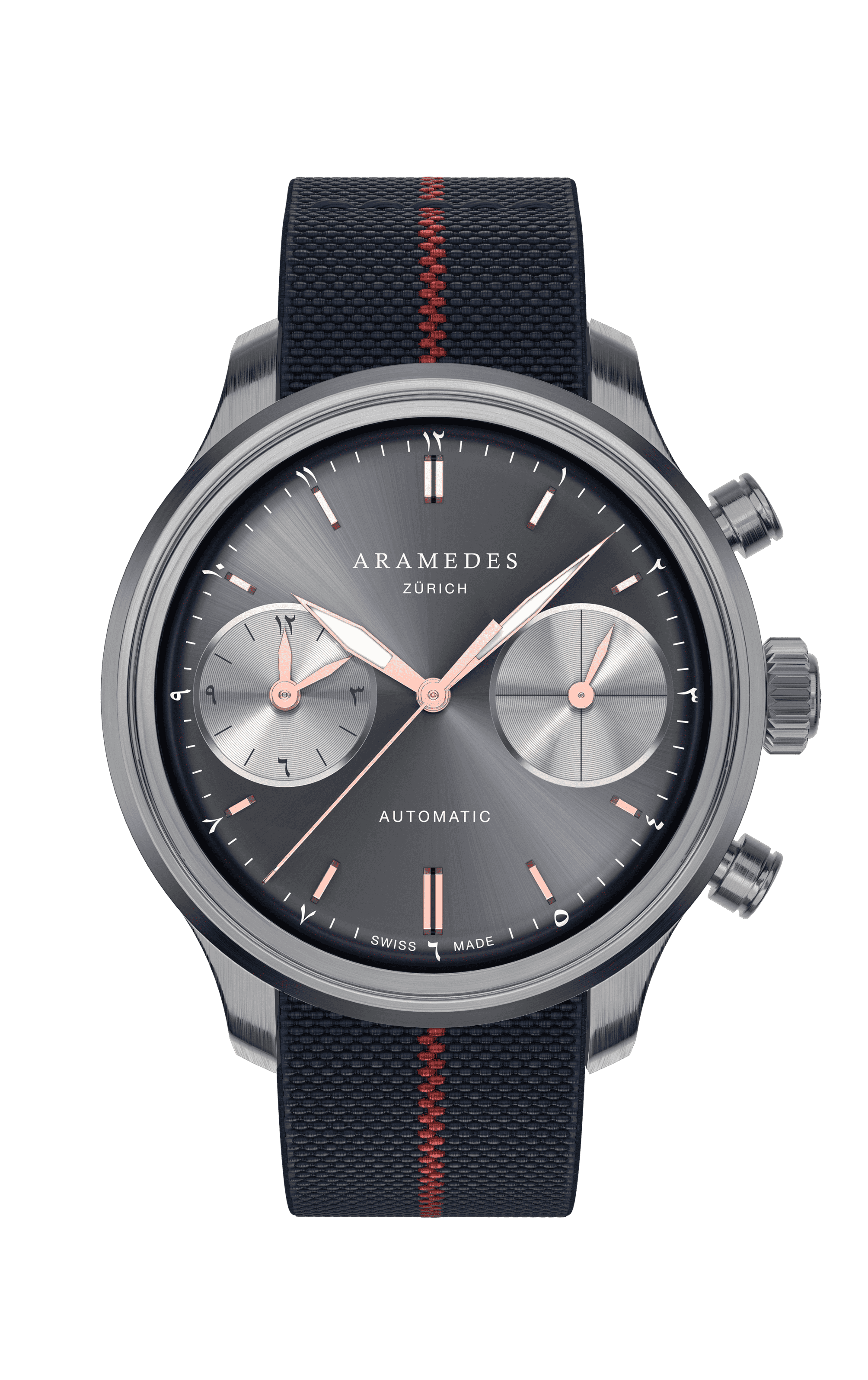 A product photo of the watch, Mastertimer Salat, from Aramedes.