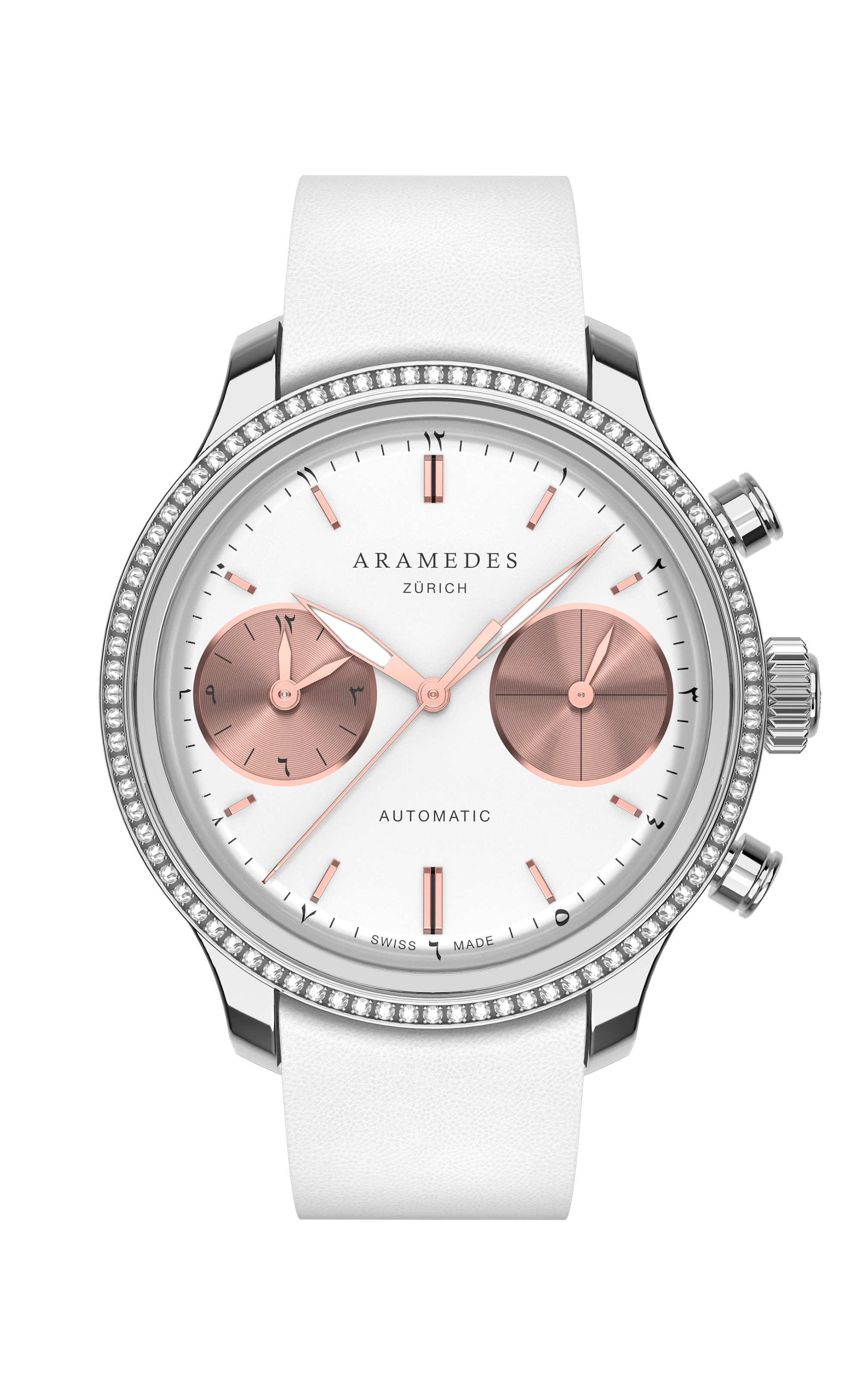 A product photo of the watch, Mastertimer Salat Women, from Aramedes.